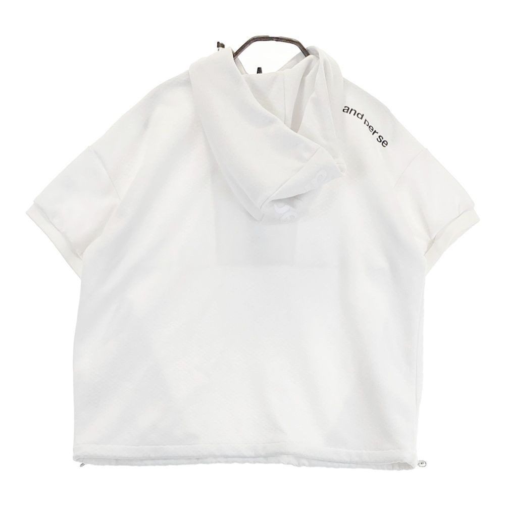 サイズ：L AND PER SE アンパスィ 半袖パーカー ホワイト系