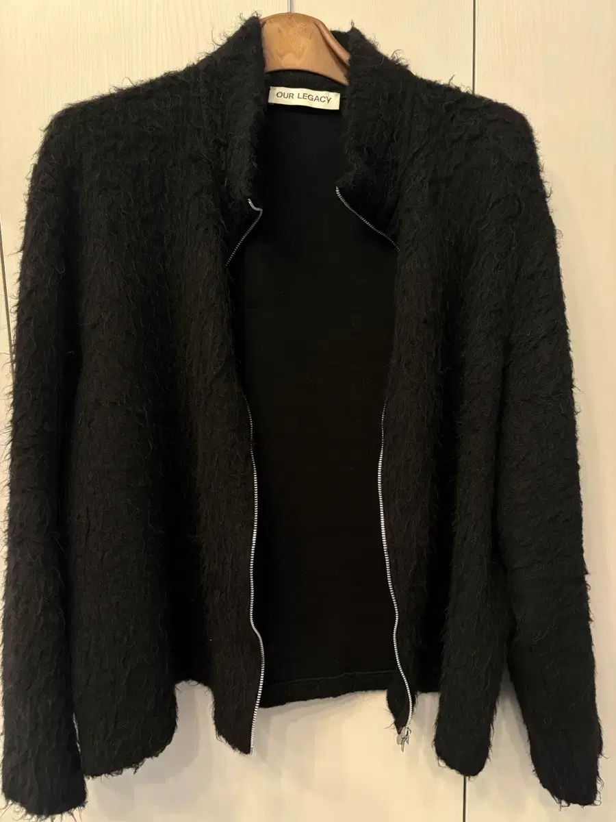 52 OUR LEGACY アワーレガシー シューランケン アルパカ フルジップアップ ポロ ブラック