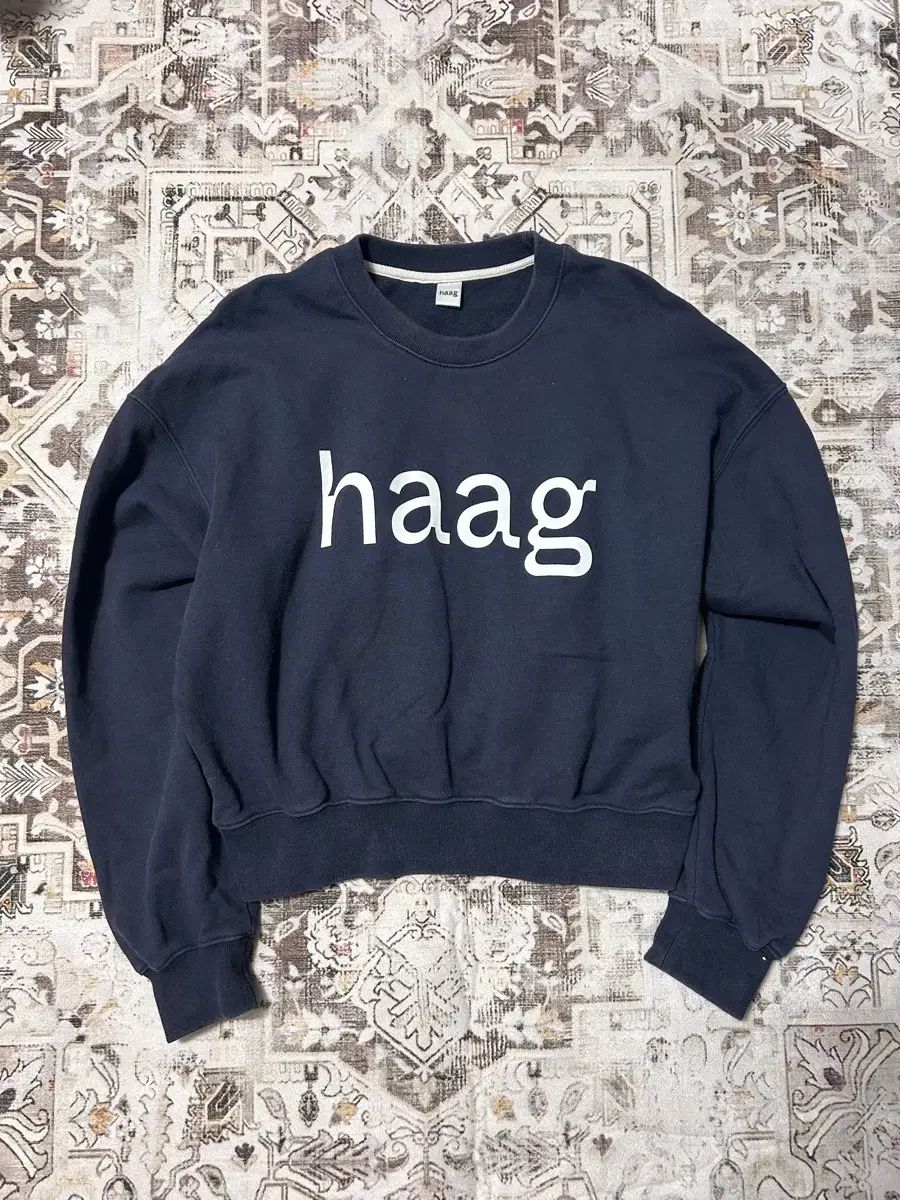 haag ネイビー スウェット　ヘイグ HAAG ヘイグ スウェット ネイビー