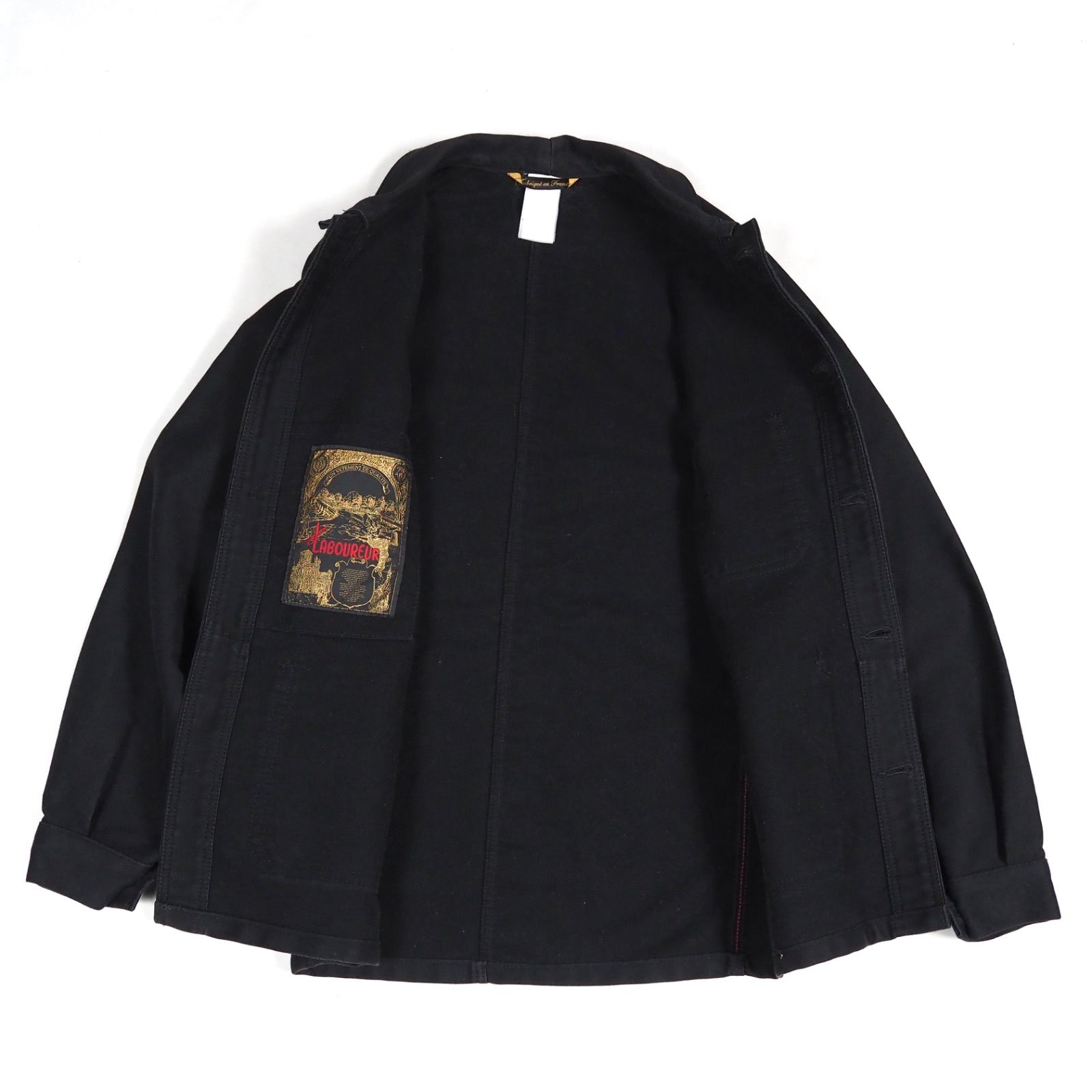 LE LABOUREUR Black moleskin work jacket FRANCE製 ルラブルール