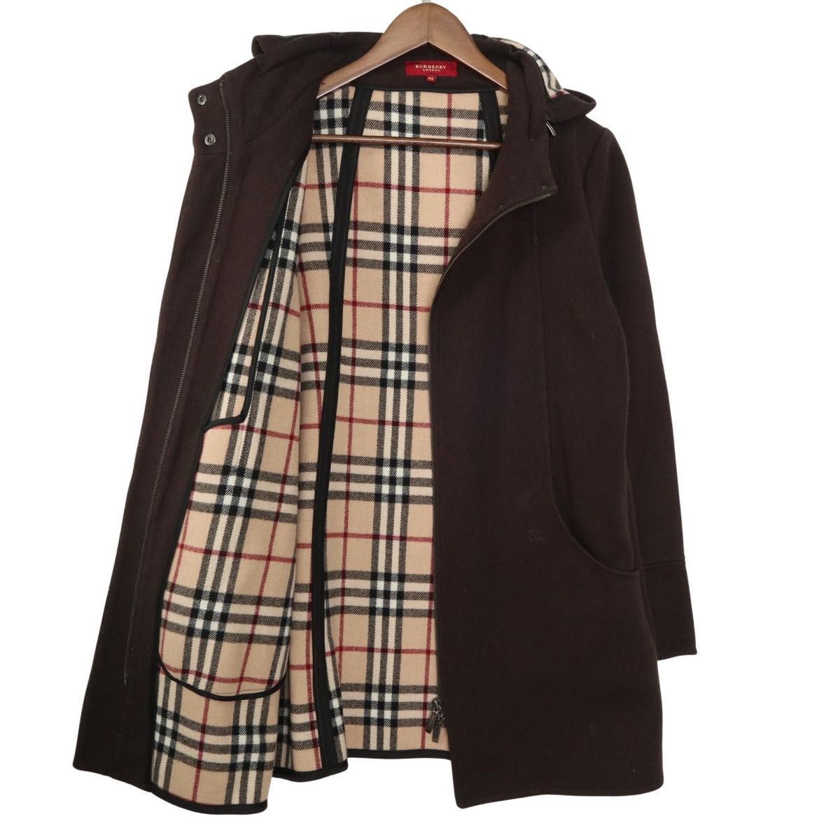 人気】Burberry London バーバリーロンドン ウール混 コート ノバ