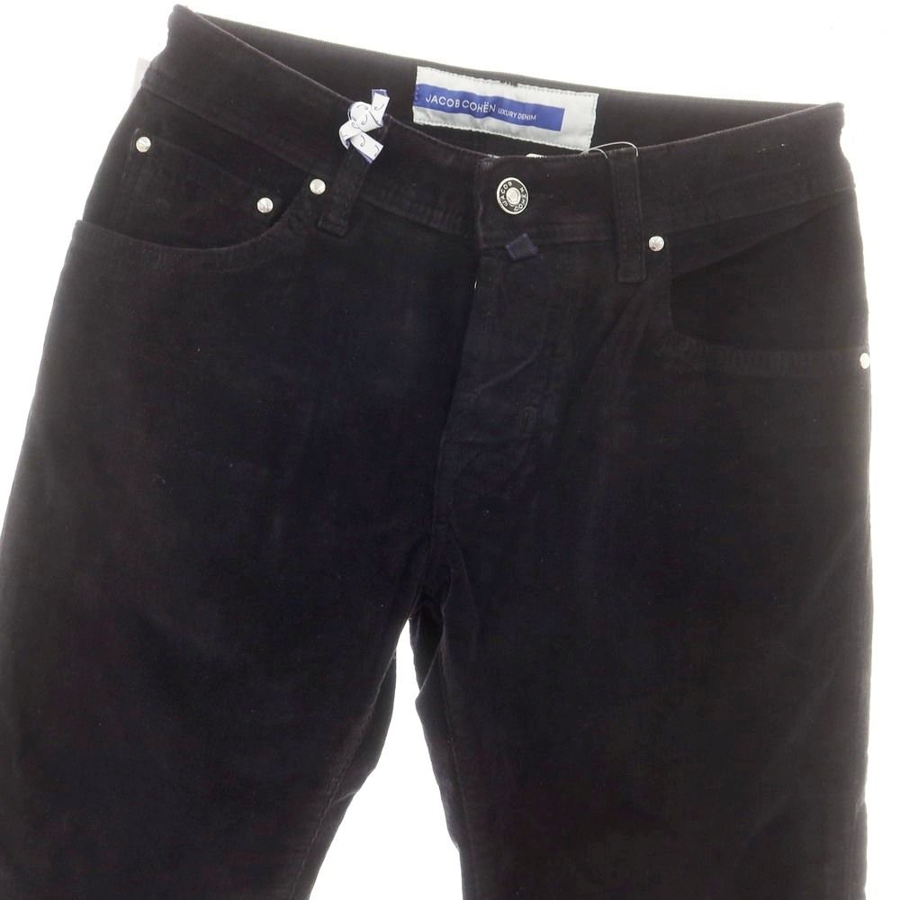 ヤコブコーエン JACOB COHEN NICK ストレッチコットン 細畝 コーデュロイパンツ ブラック サイズ29 メンズ