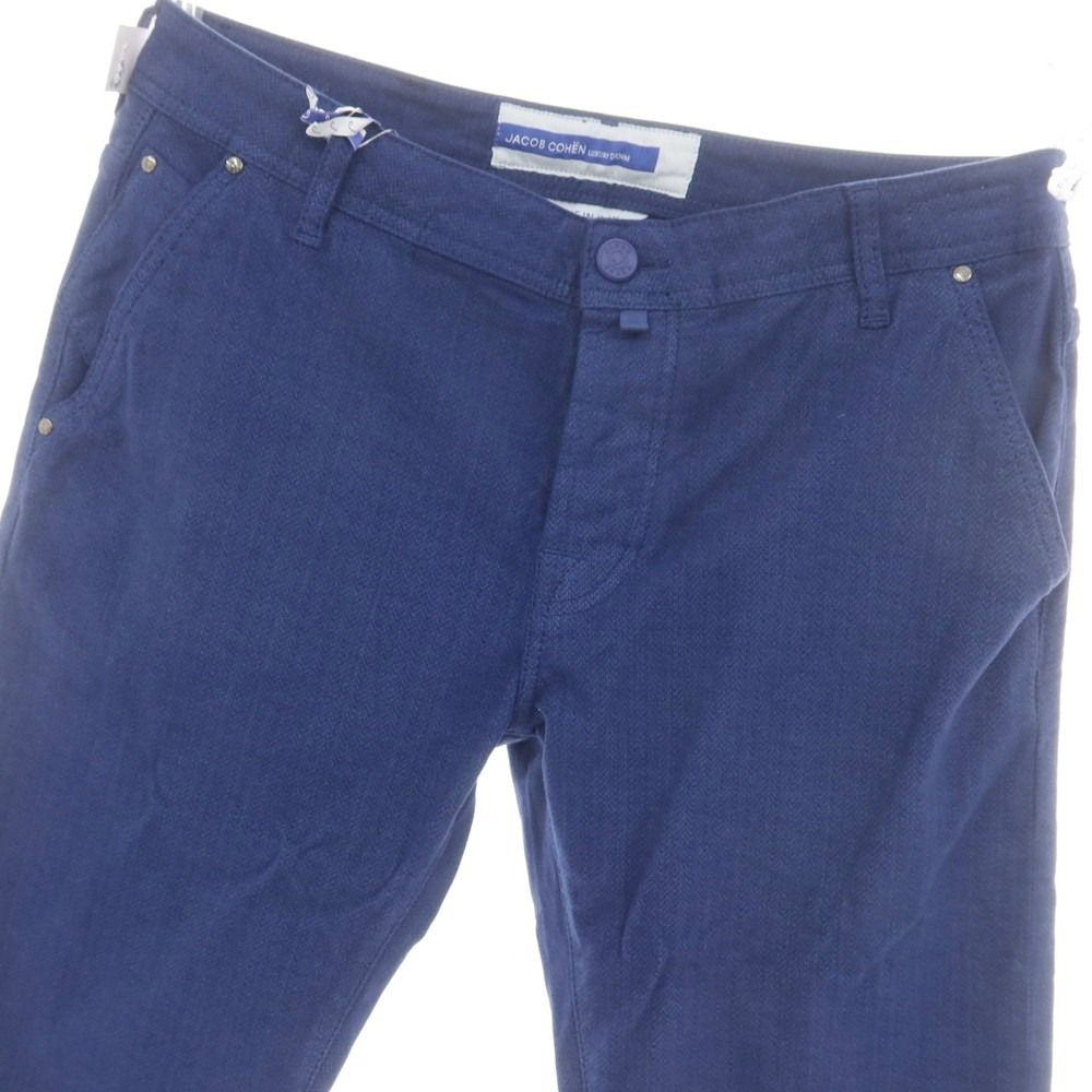 ヤコブコーエン JACOB COHEN LENNY ストレッチコットン 5ポケットパンツ ブルー サイズ34 メンズ
