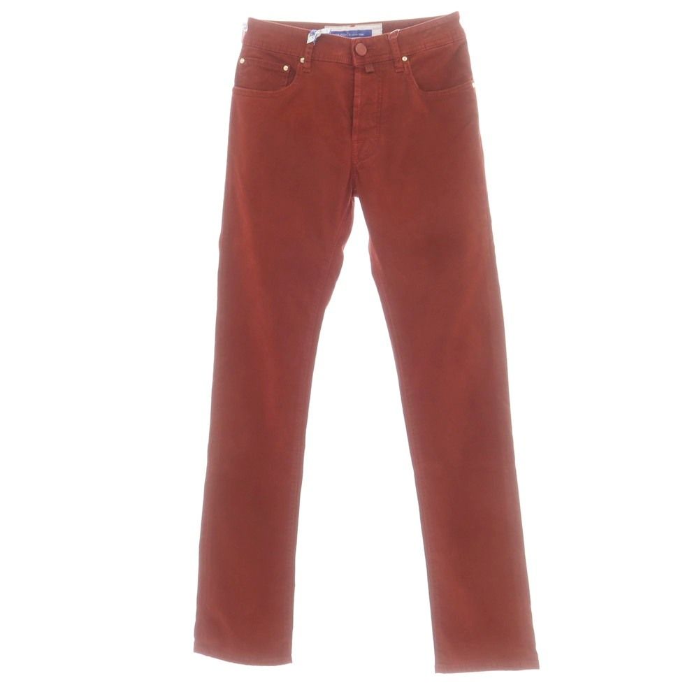 ヤコブコーエン JACOB COHEN BARD ストレッチコットン 5ポケットパンツ ダークオレンジレッド サイズ28 メンズ