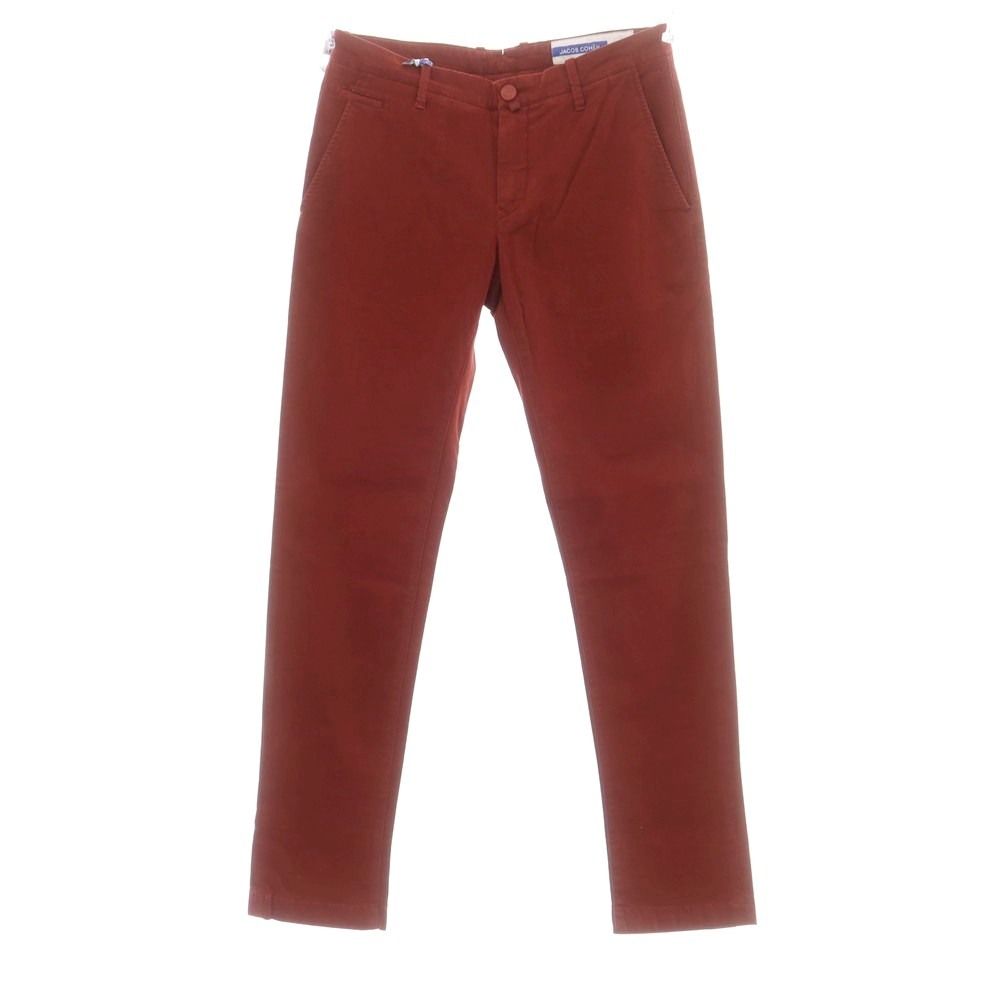 ヤコブコーエン JACOB COHEN BOBBY ストレッチコットン カジュアルスラックスパンツ レッドブラウン サイズ34 メンズ