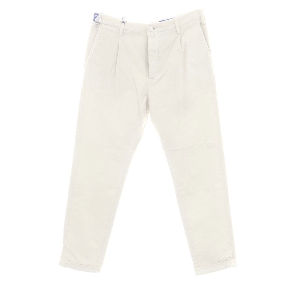 アウトレット ヤコブコーエン JACOB COHEN HENRY ストレッチコットン カジュアルスラックスパンツ オフホワイト サイズ34 メンズ