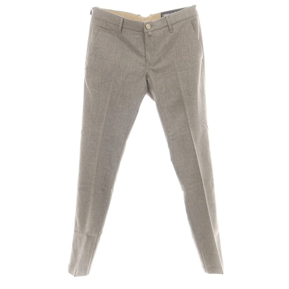 ヤコブコーエン JACOB COHEN BOBBY ストレッチウール カジュアルスラックスパンツ グレージュ サイズ34 メンズ