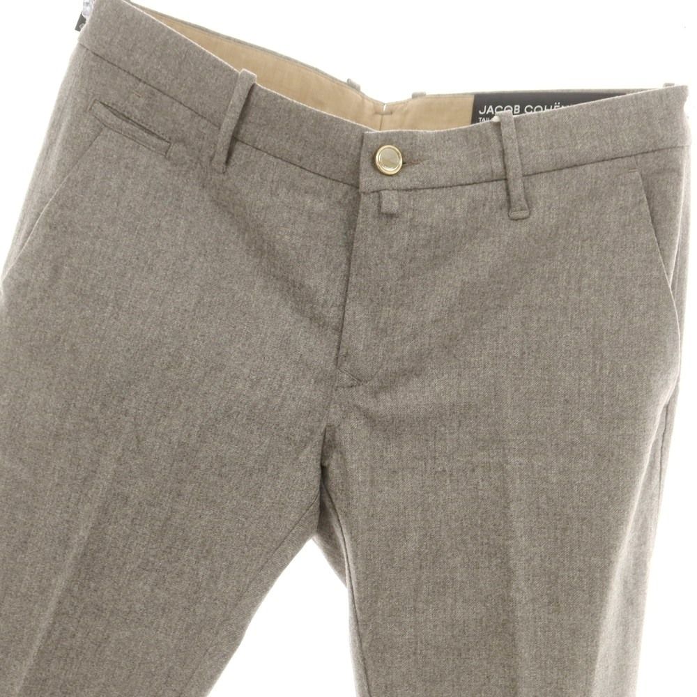ヤコブコーエン JACOB COHEN BOBBY ストレッチウール カジュアルスラックスパンツ グレージュ サイズ34 メンズ