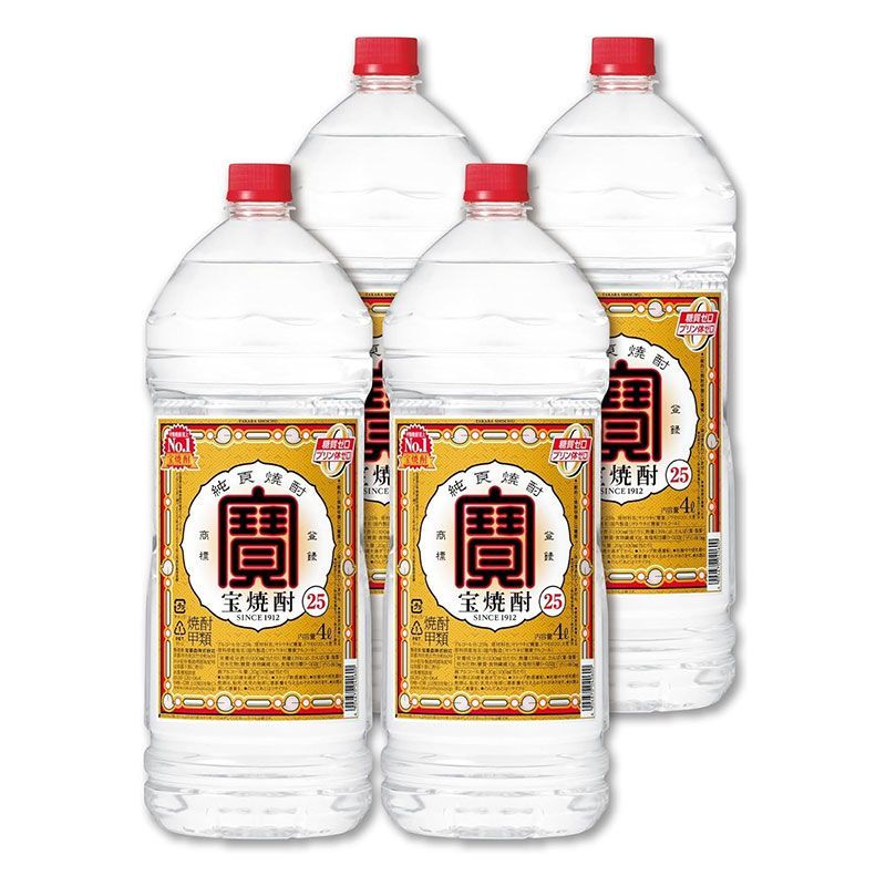 宝焼酎 25度 4L×4本 宝酒造 甲類焼酎 - メルカリ