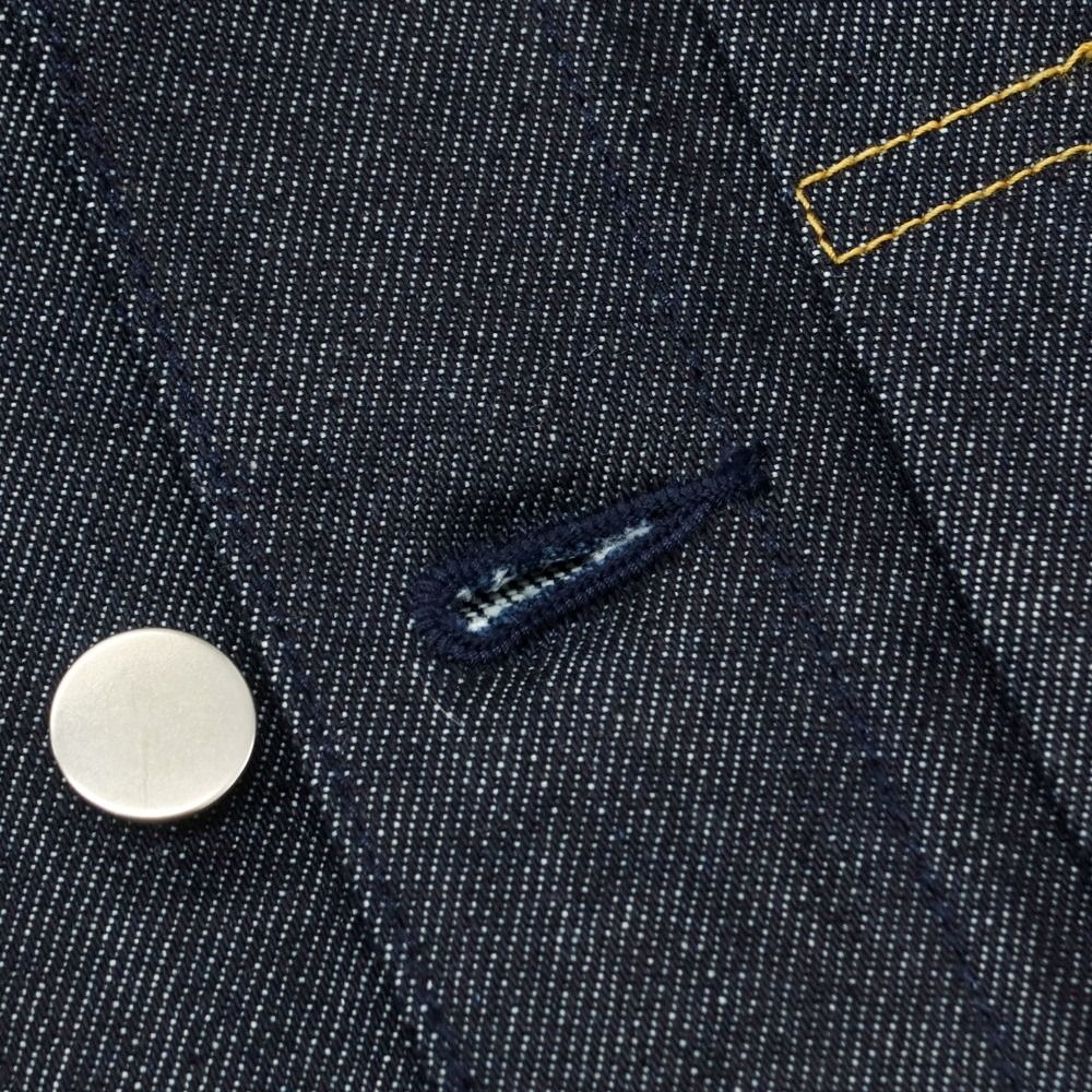 中古】ジーニック Jeanik コットン デニムジャケット ネイビー【サイズ