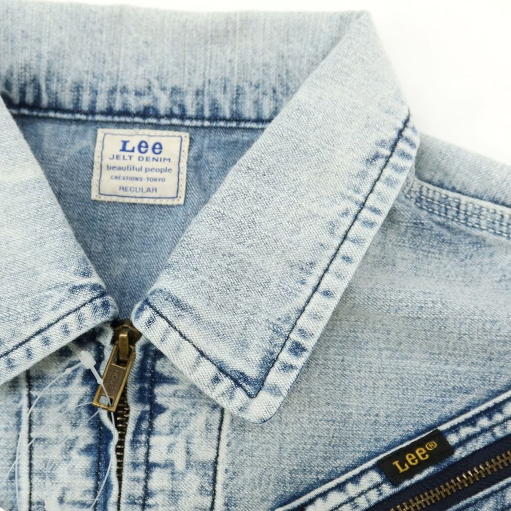  ビューティフルピープル beautiful people × LEE 春夏 2 WAY デニムジャケット サックス サイズ36 レディース Gジャン デニムジャケット カバーオール ジャケット アウター