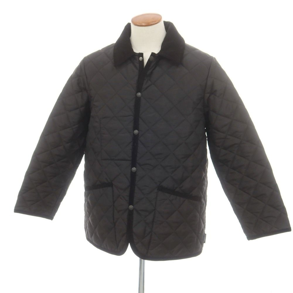トラディショナルウェザーウェア Traditional Weatherwear ポリエステル 中綿入り キルティングブルゾン ブラック サイズ38 メンズ