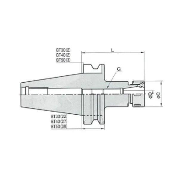 大東精工 DAITO BT 40-CCH 10-120 ミーリングチャック 小径用コレットチャックホルダ