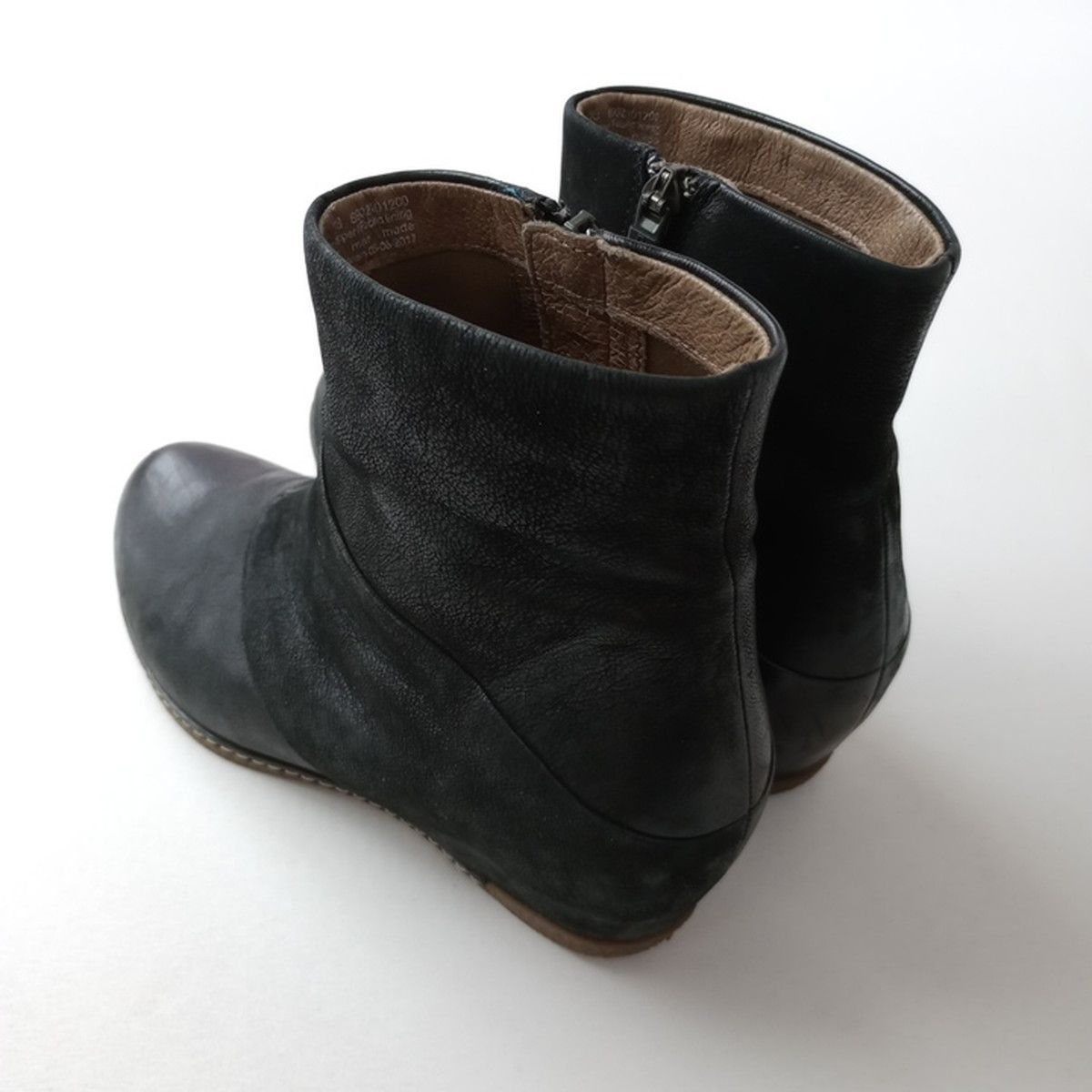 dansko ダンスコ レザー ブーツ ショート 黒 38 ブラック (86Y＋7466