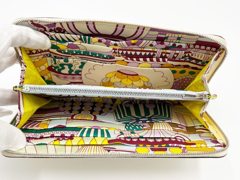 HERMES エルメス シルクイン アザップ ロング ラウンドファスナー 長