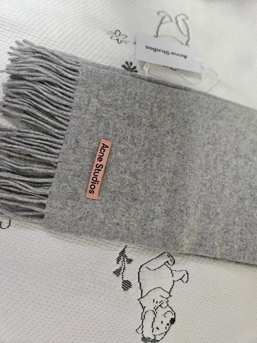  Acne Studios アクネストゥディオズ マフラー ナロー グレー マフラー 小物