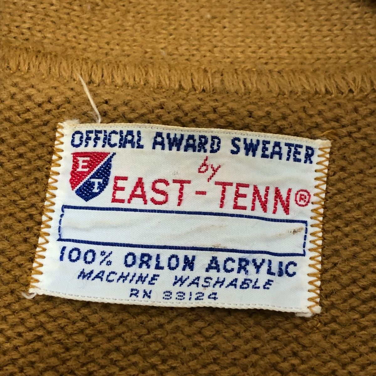 □□60~70s EAST-TENN カーディガン レタードカーディガン SIZE40 古着 