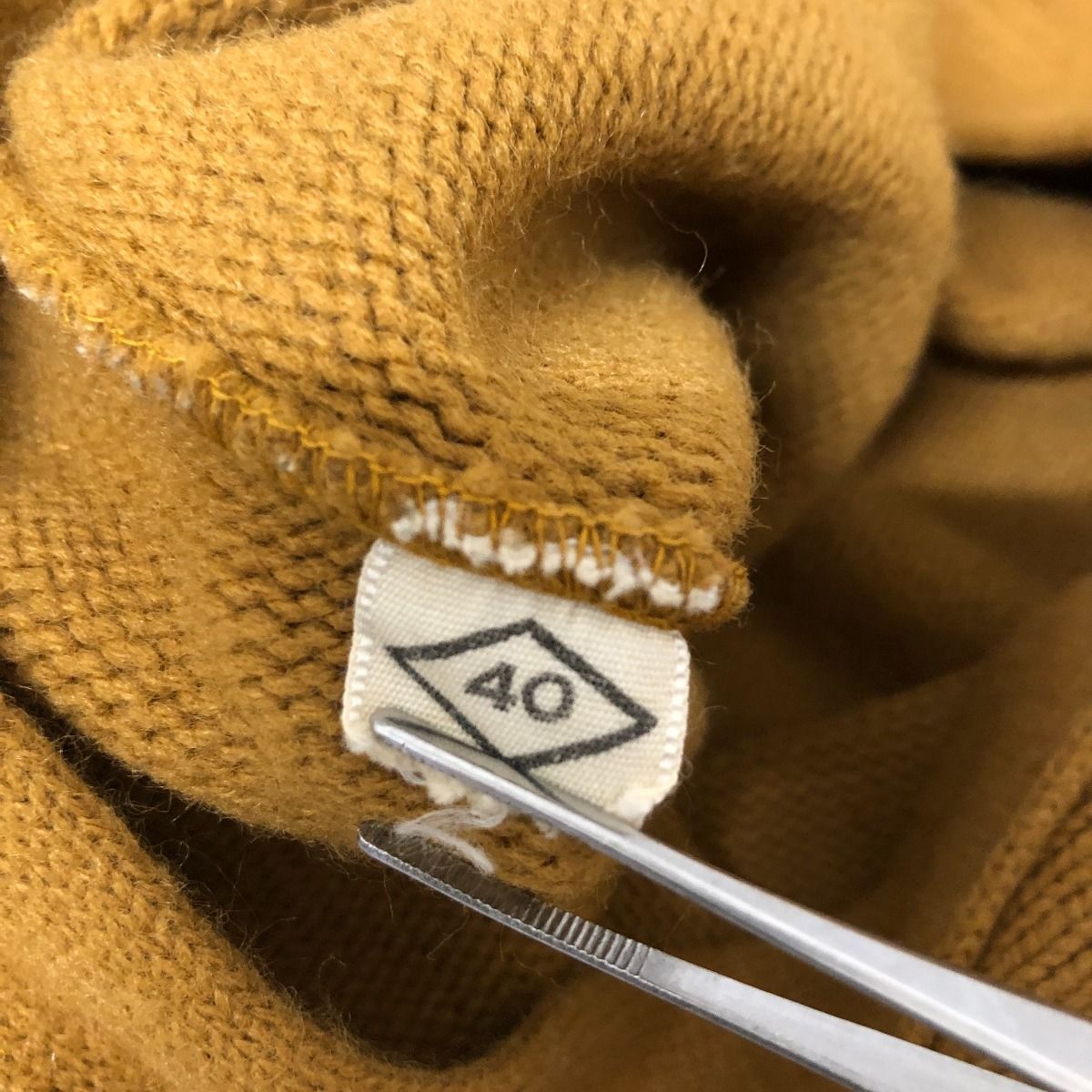 □□60~70s EAST-TENN カーディガン レタードカーディガン SIZE40 古着 