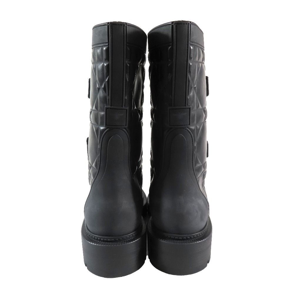  Christian Dior クリスチャンディオール エボリューション マクロカナージュ ストラップ アンクル ブーツ 靴 シューズ 黒 37 レディース 古着 その他 ブーツ