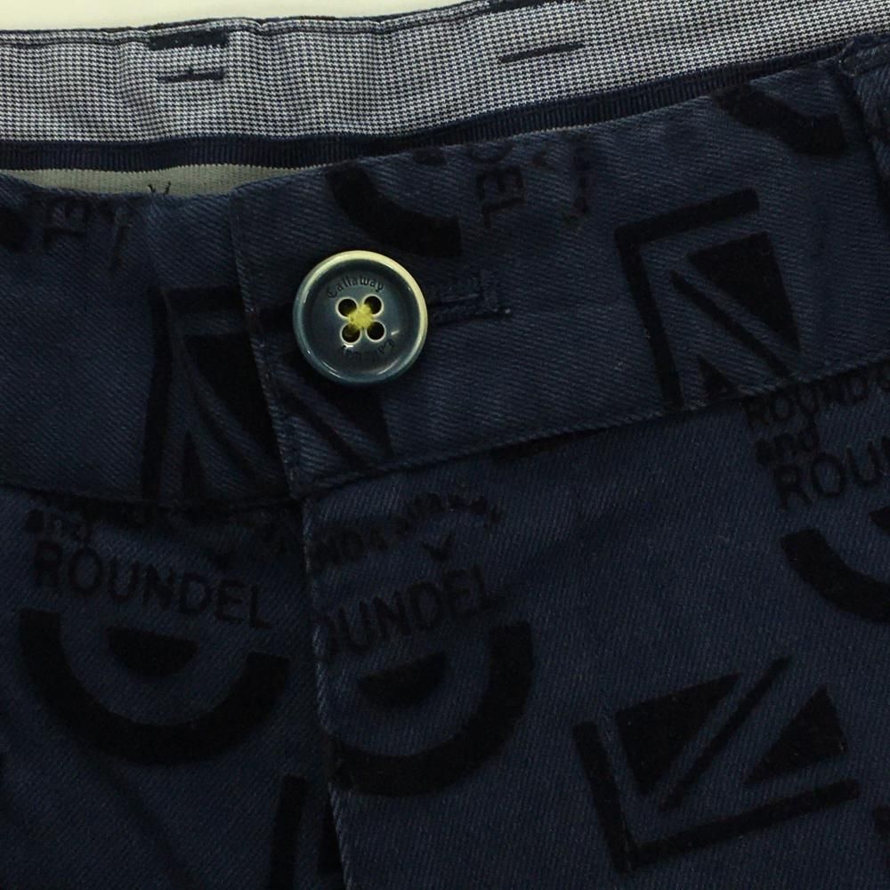 キャロウェイ パンツ ネイビー 総柄 ストレッチ メンズ LL ゴルフ