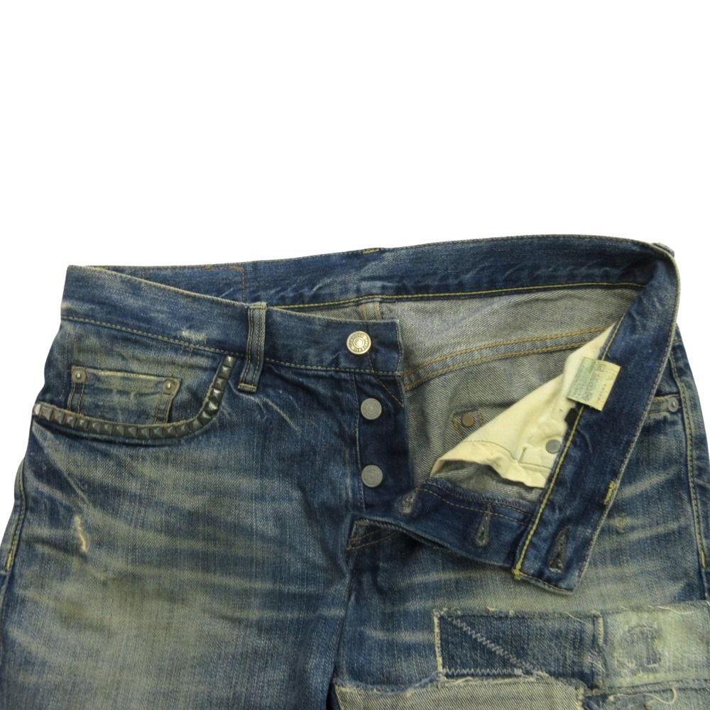 HYSTERIC GLAMOUR ヒステリックグラマー スタッズ デニム パンツ