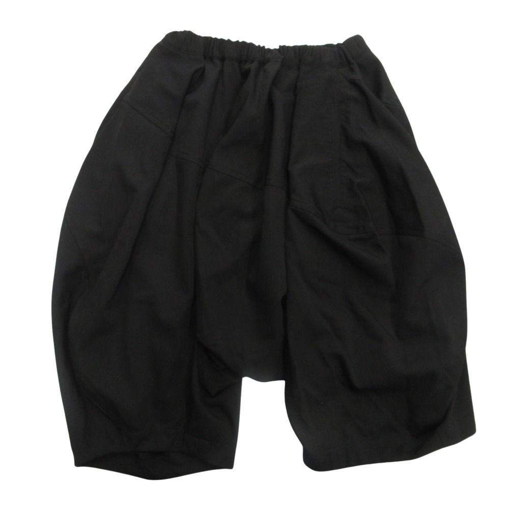 希少　BLACK COMME des GARCONS サルエル　ショート　パンツ コムデギャルソンCOMME des GARCONSタイルキルティングサルエル
