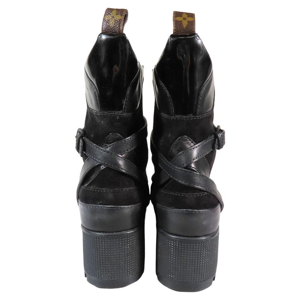 【未使用級】LOUIS VUITTONモノグラム ローリエートライン ブーツ 未使用級】LOUIS VUITTONモノグラム ローリエートライン ブーツ