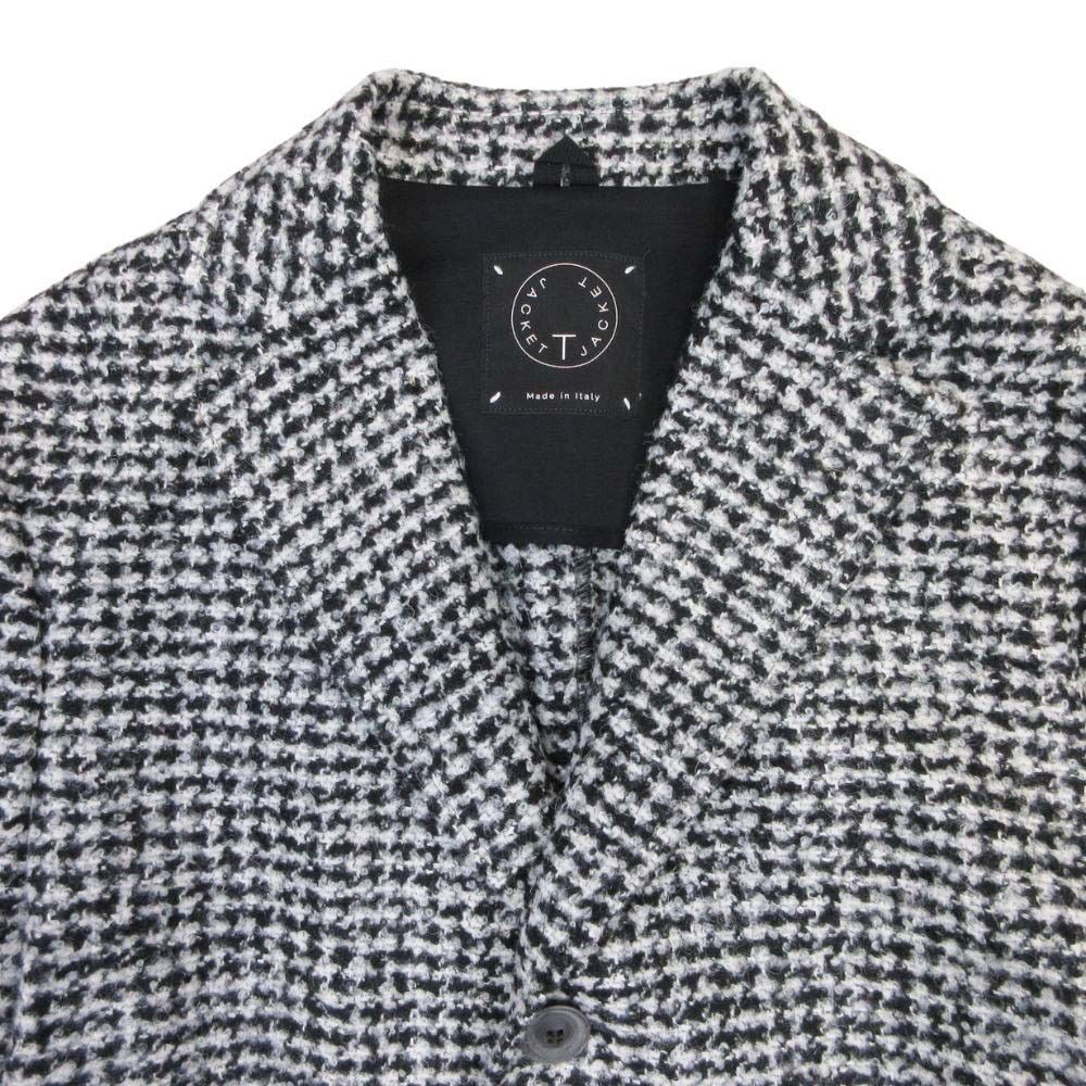 美品 T-JACKET ティージャケット SB COAT チェスターコート 千鳥格子柄