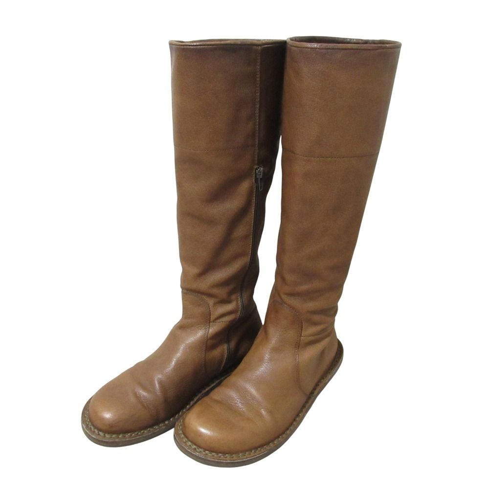 trippen トリッペン Nordic ノルディック レザー ロングブーツ 37 23 5～24 cm ブラウン レディース 古着