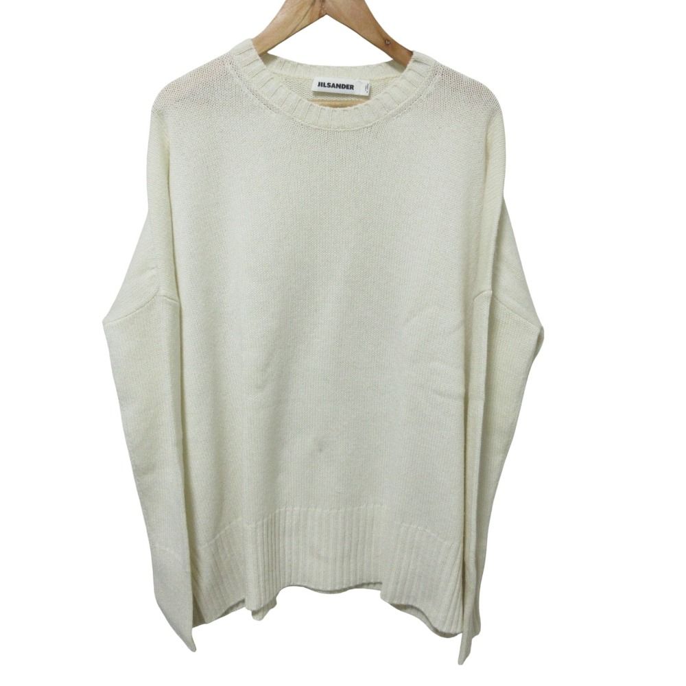 良品 JIL SANDER ジルサンダー カシミヤ クルーネック ニット セーター