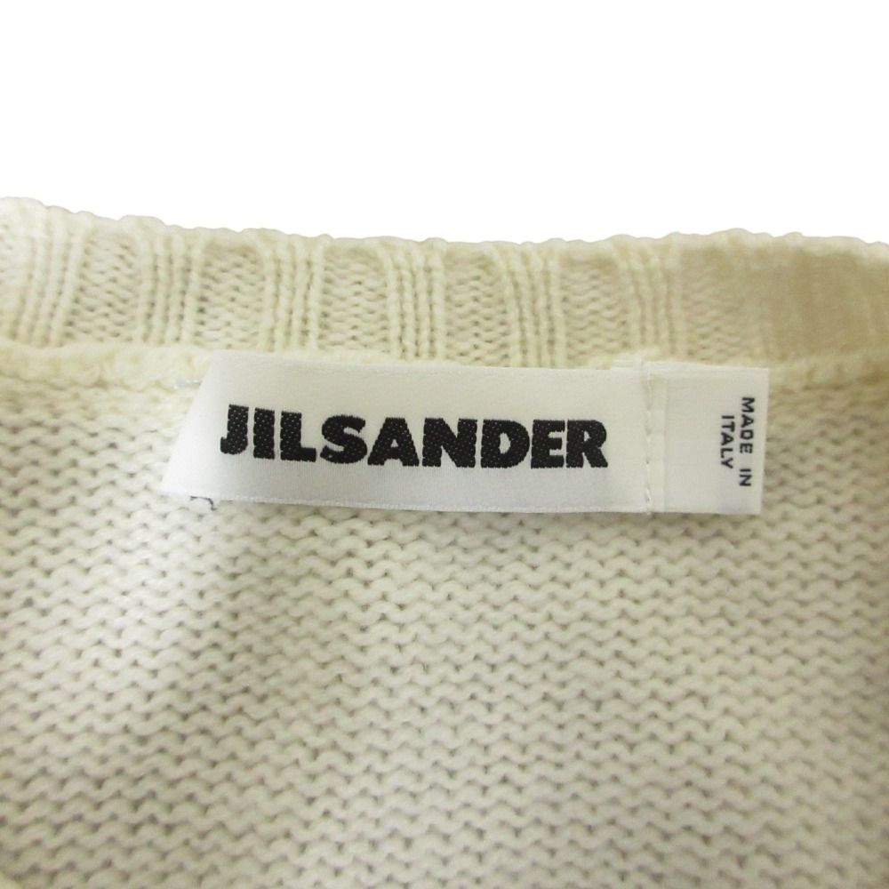 良品 JIL SANDER ジルサンダー カシミヤ クルーネック ニット セーター