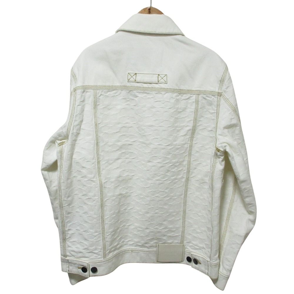 良品 COACH コーチ シグネチャー デニムジャケット C9907 XS ホワイト
