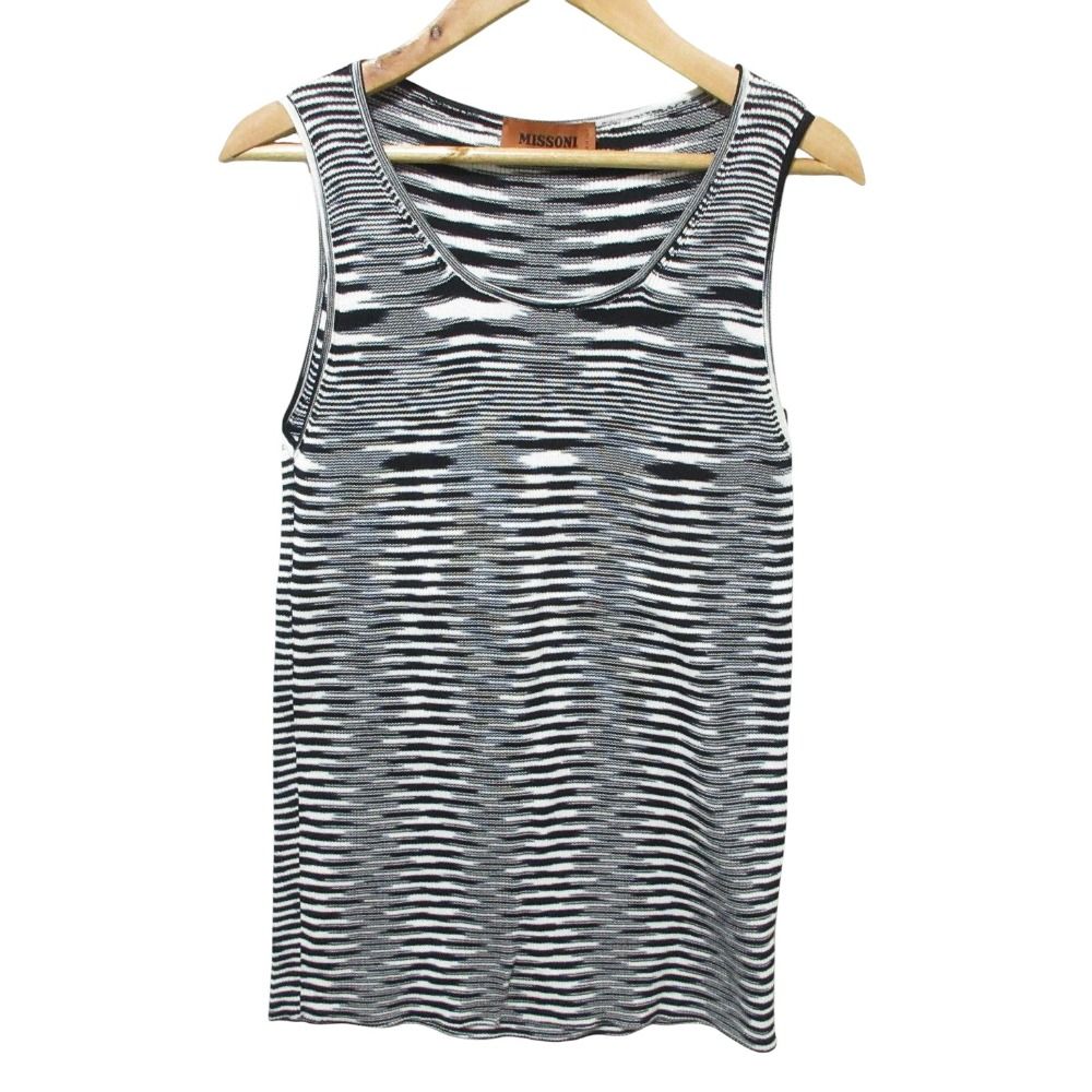 美品 MISSONI ミッソーニ アカーディガン ノースリーブニット