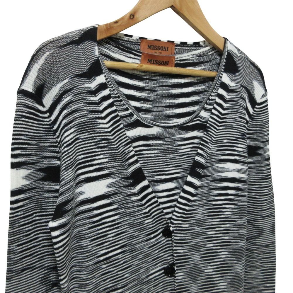 美品 MISSONI ミッソーニ アカーディガン ノースリーブニット
