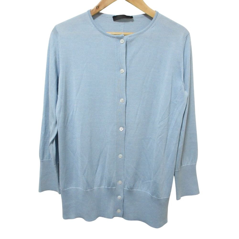 美品 THE ROW ザロウ ウール シルク ニットカーディガン S ライト