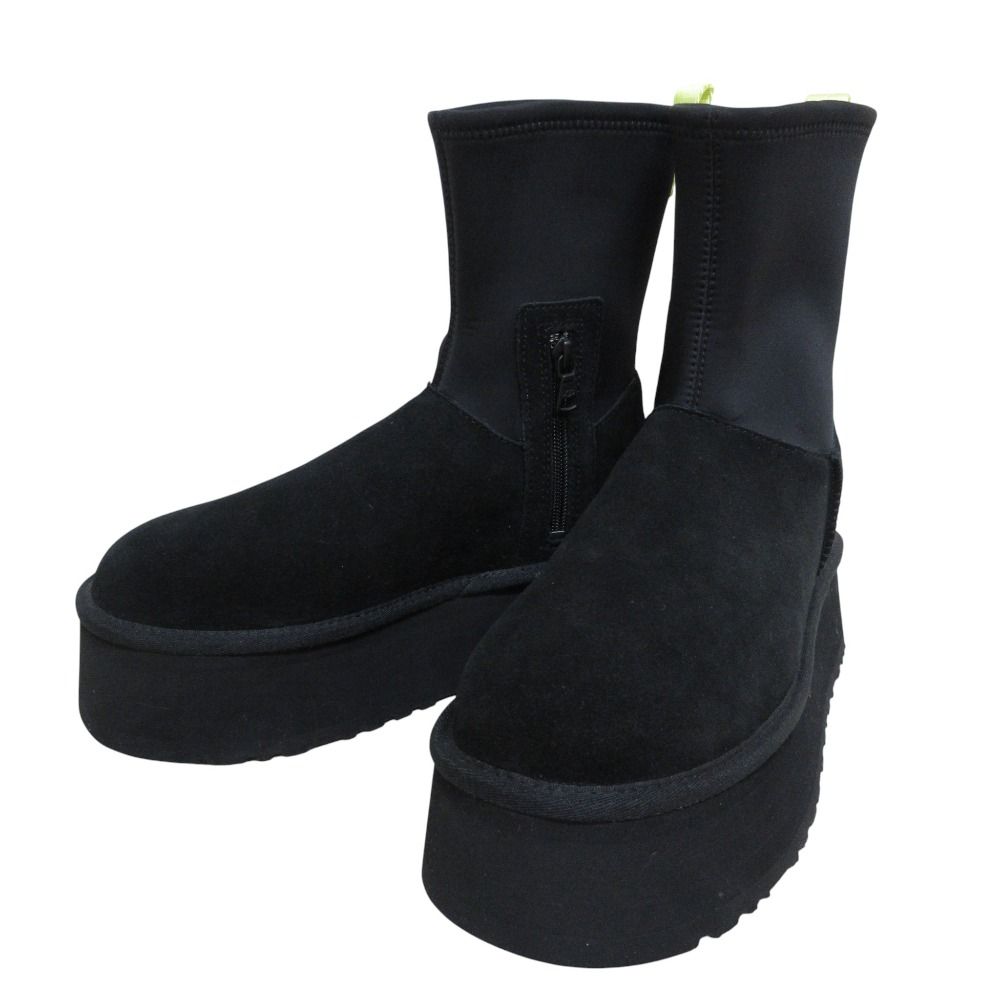 UGG アグ Classic Dipper クラシック ディッパー ブーツ 厚底 1144031 USA 7 サイズ24 0 cm ブラック レディース 古着