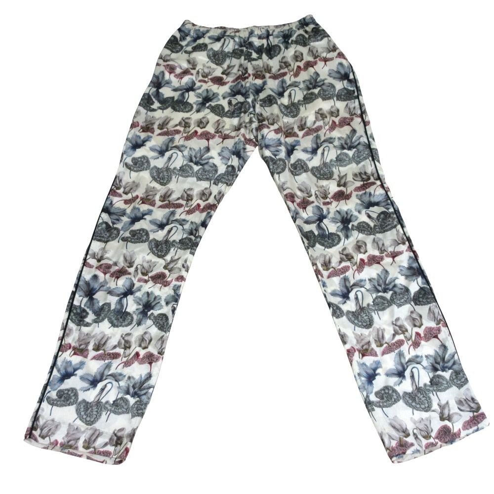 Dries Van Noten ドリスヴァンノッテン フローラルプリント イージーパンツ 44 マルチカラー レディース 古着