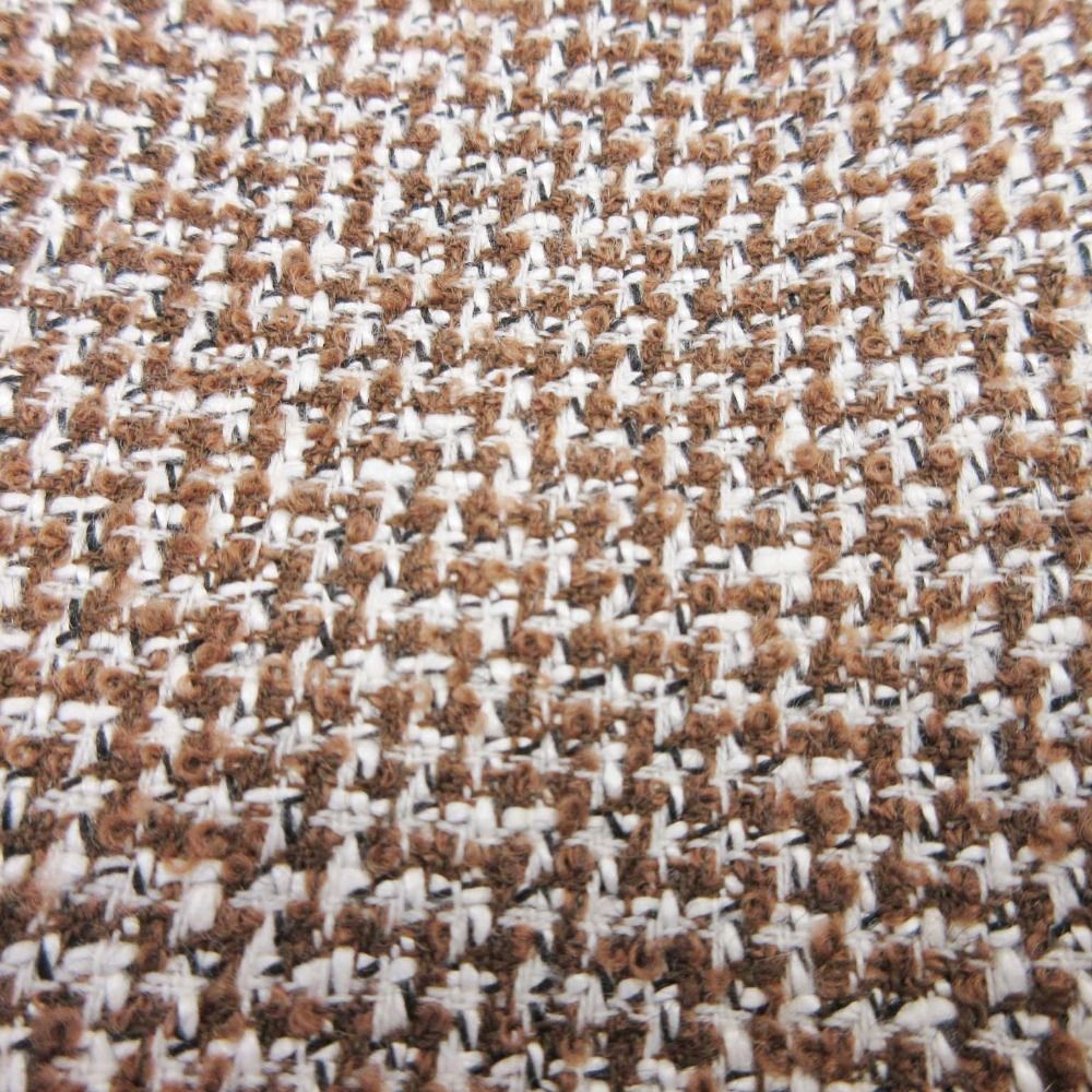  Harrods ハロッズ ツイード ワンピーススーツ セットアップ 2点セット ジャケット 膝丈ワンピース 2 茶 ブラウン レディース 古着 ワンピーススーツ セレモニースーツ