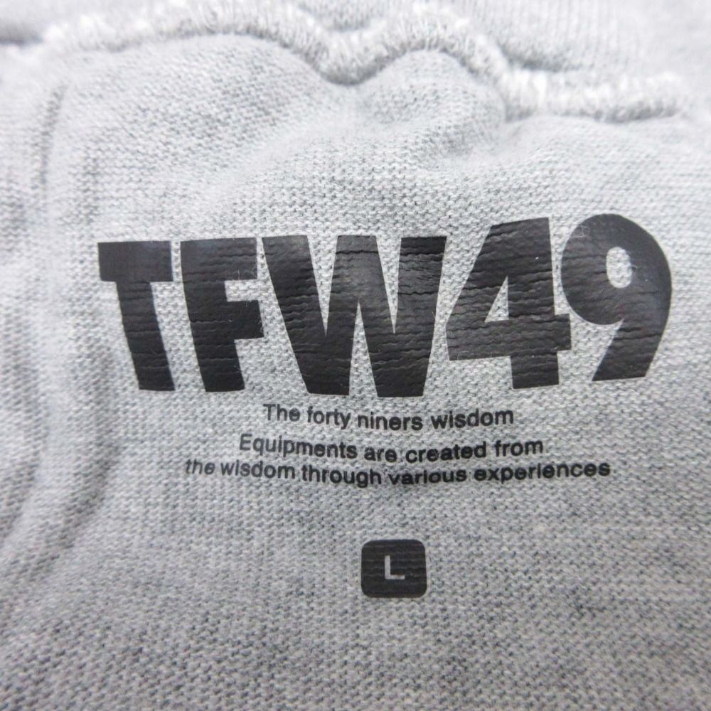 【美品】TFW49 EVERLAST スウェットパンツ ハーフ グレー S TFW49×EVERLAST ティーエフダブリュー49×エバーラスト EVERLAST SWEAT