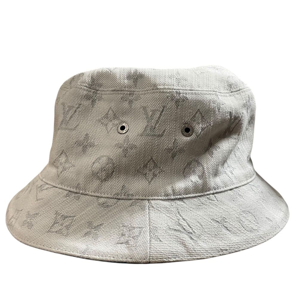 良品 LOUIS VUITTON ルイヴィトン シャポーモノグラム デニム バケット