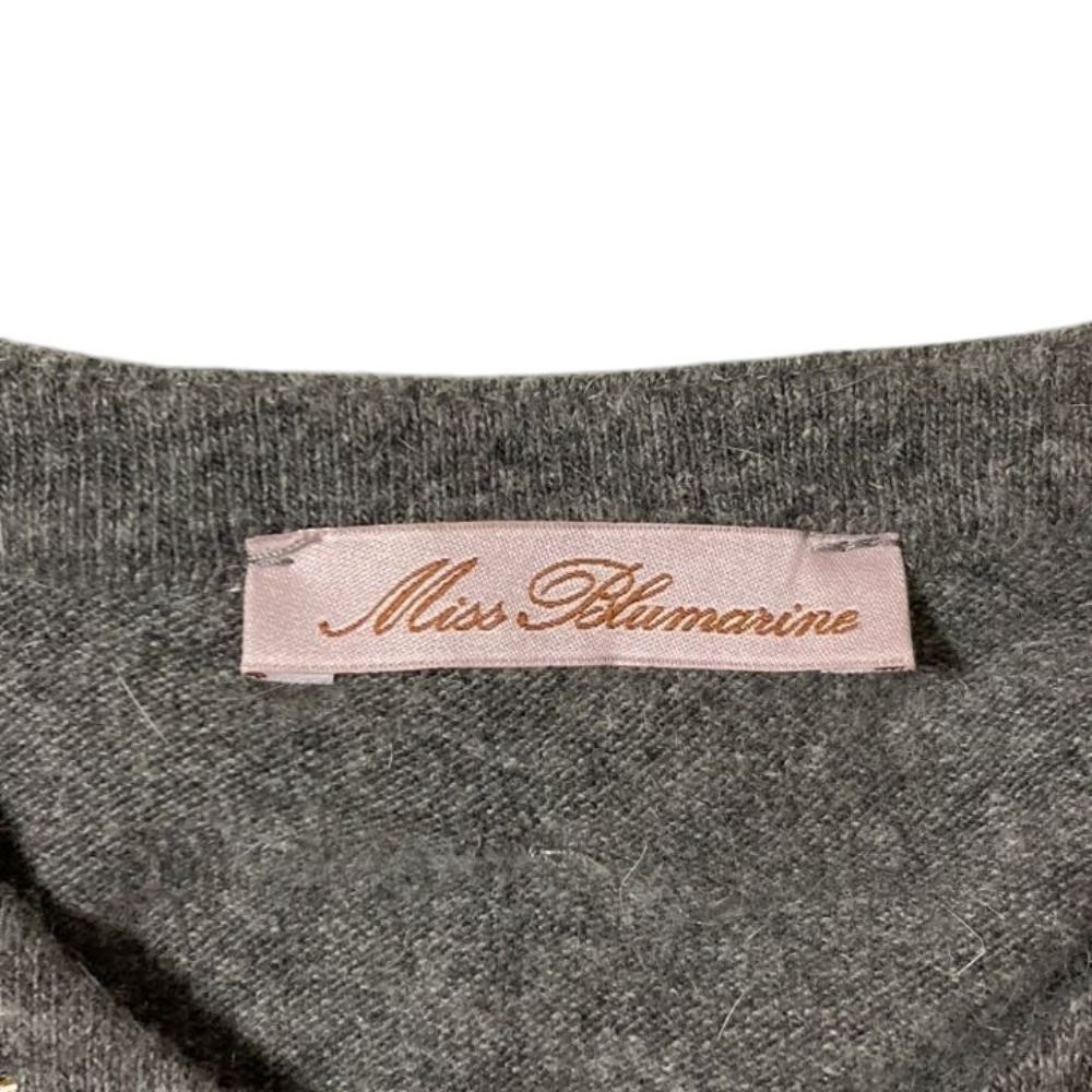 良品 Miss Blumarine ミスブルマリン レースドッキングニット