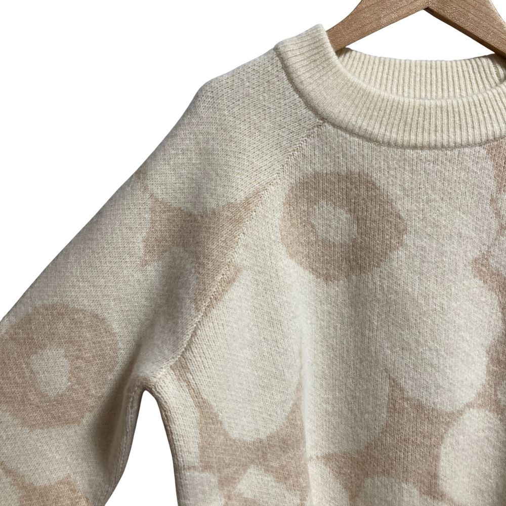 美品 marimekko マリメッコ ウニッコ ジャガード ニット プルオーバー 美品 marimekko マリメッコ ウニッコ ジャガード ニット プルオーバー