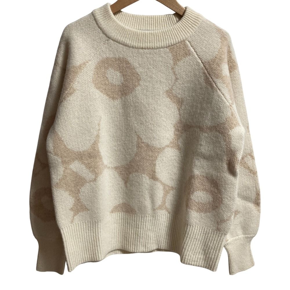 美品 marimekko マリメッコ ウニッコ ジャガード ニット プルオーバー