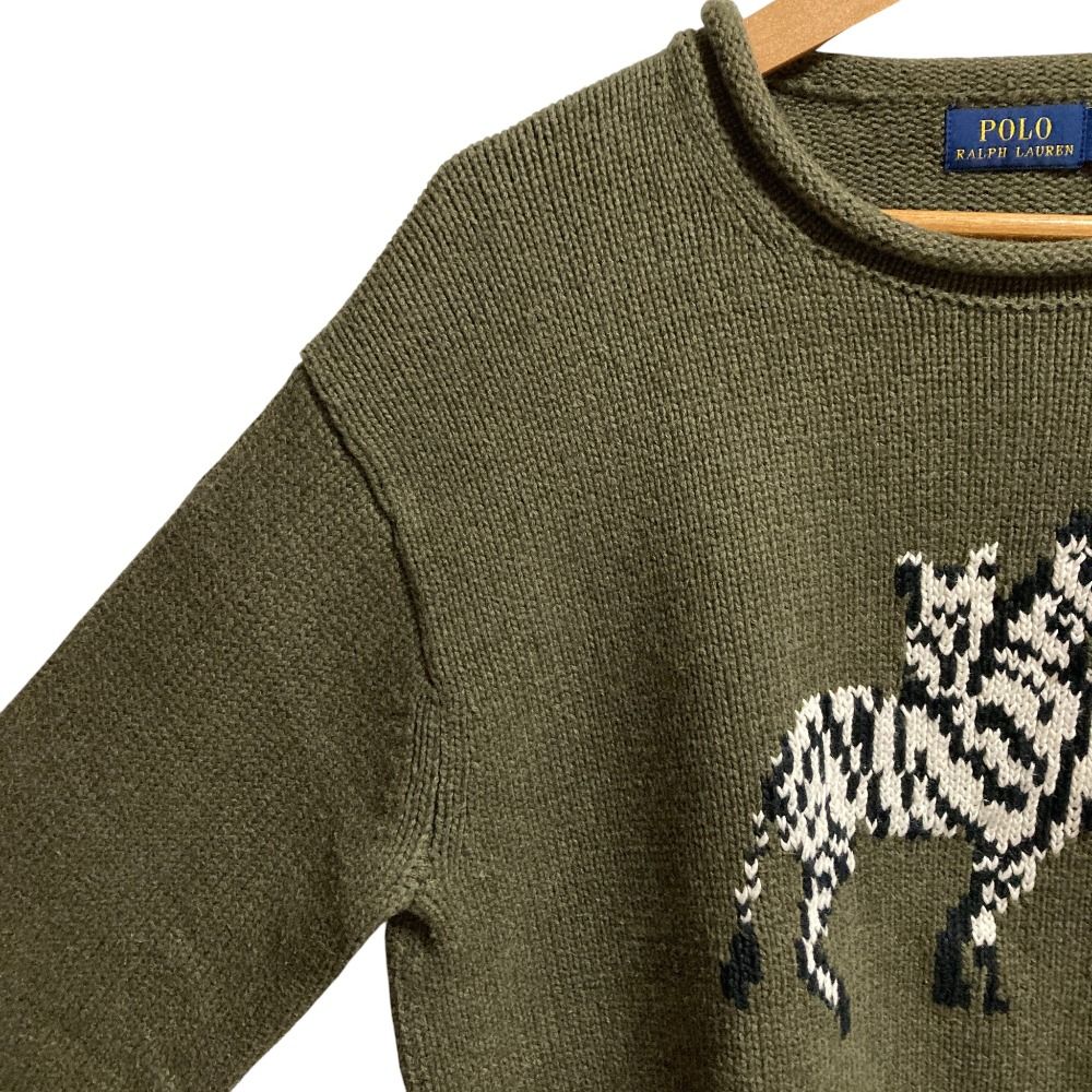 美品 ポロラルフローレン ポロベア ニット セーター 現行品 カーキ S ラルフローレン ポロベア セーター ニット お 得 な 通販