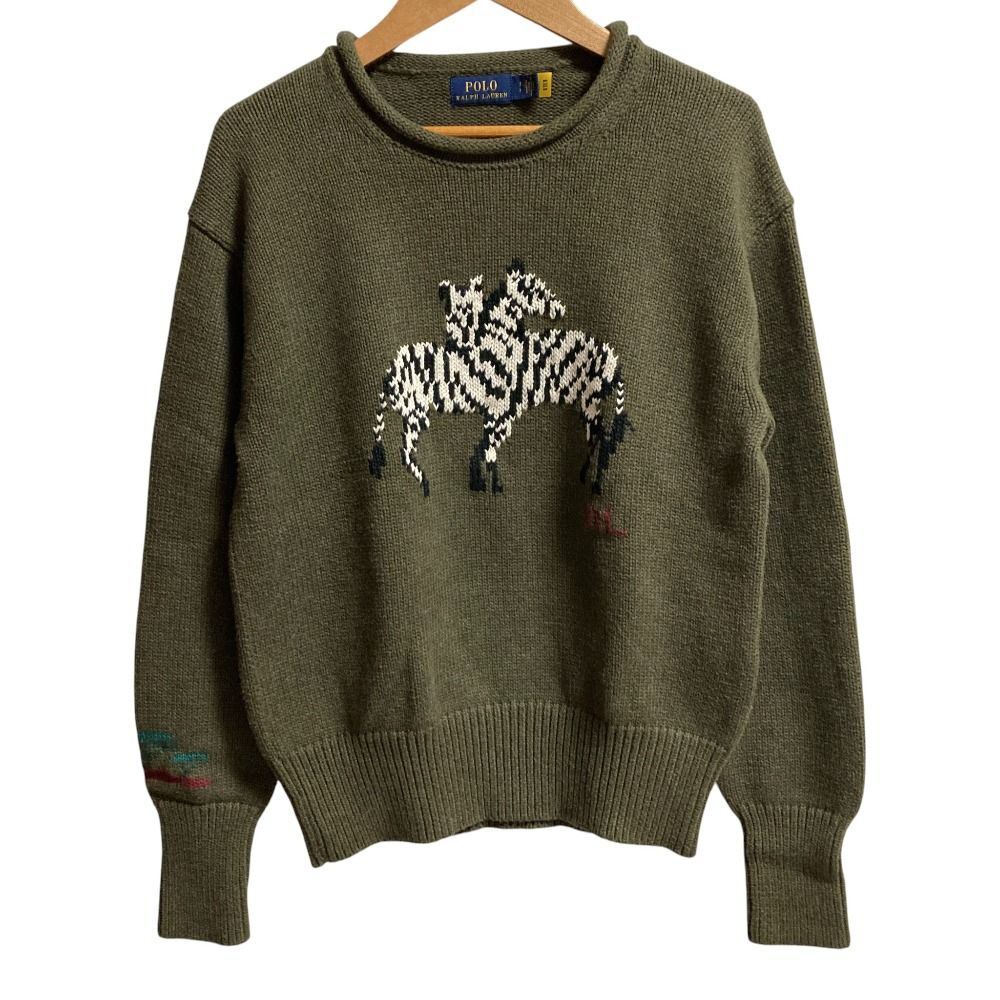 美品 POLO RALPH LAUREN ポロラルフローレン ゼブラインターシャ