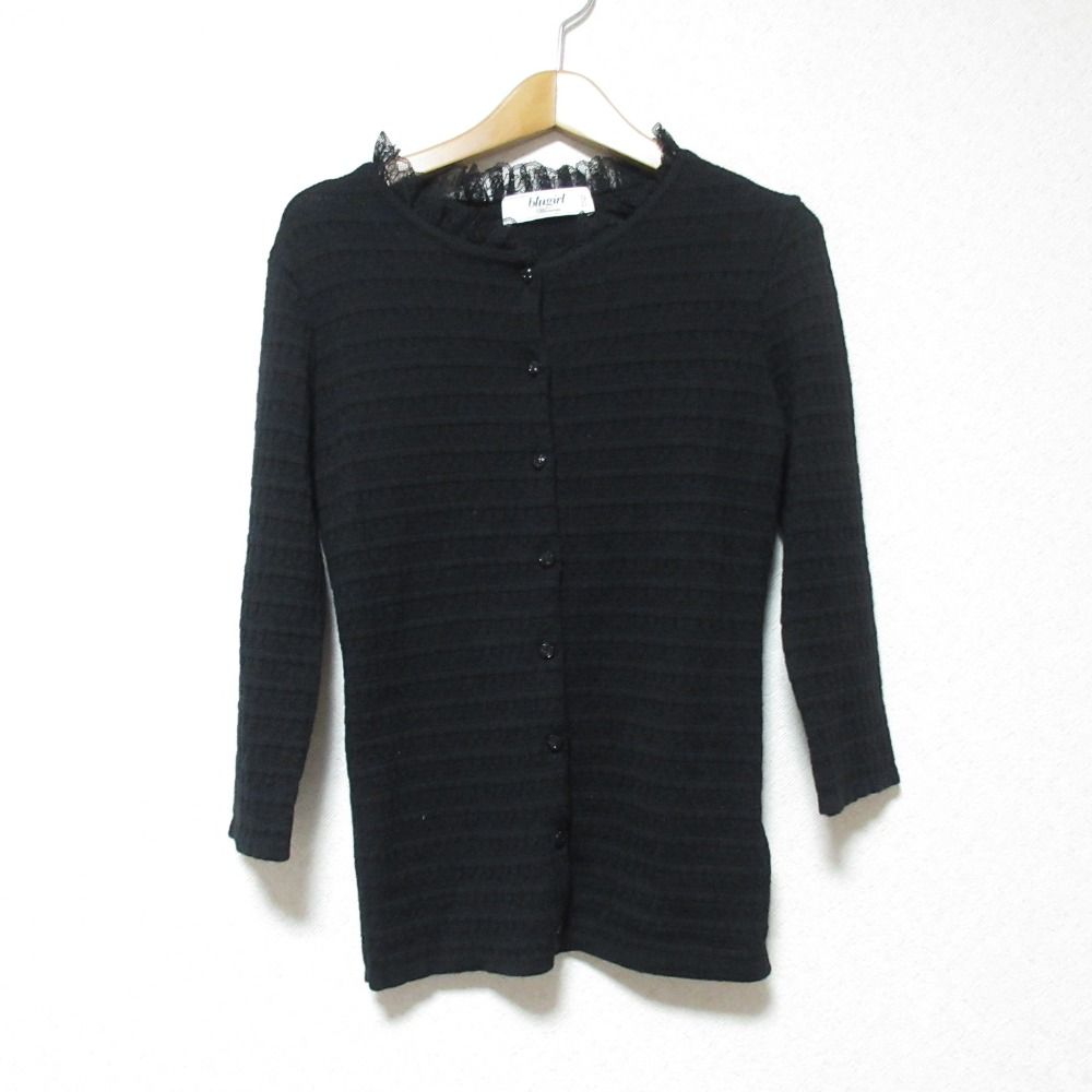 美品 blugirl BLUMARINE ブルーガール ブルマリン 七分袖 レースカラー