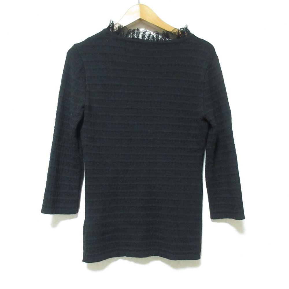 美品 blugirl BLUMARINE ブルーガール ブルマリン 七分袖 レースカラー