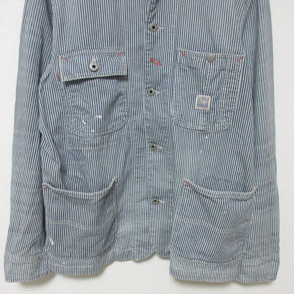 美品 POLO RALPH LAUREN ポロラルフローレン ヒッコリーカバーオール
