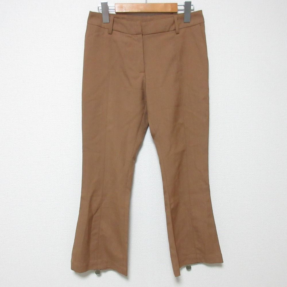 22 AW MARNI マルニ 裾ジップ ブーツカット パンツ サイズ36 ベージュ レディース 古着