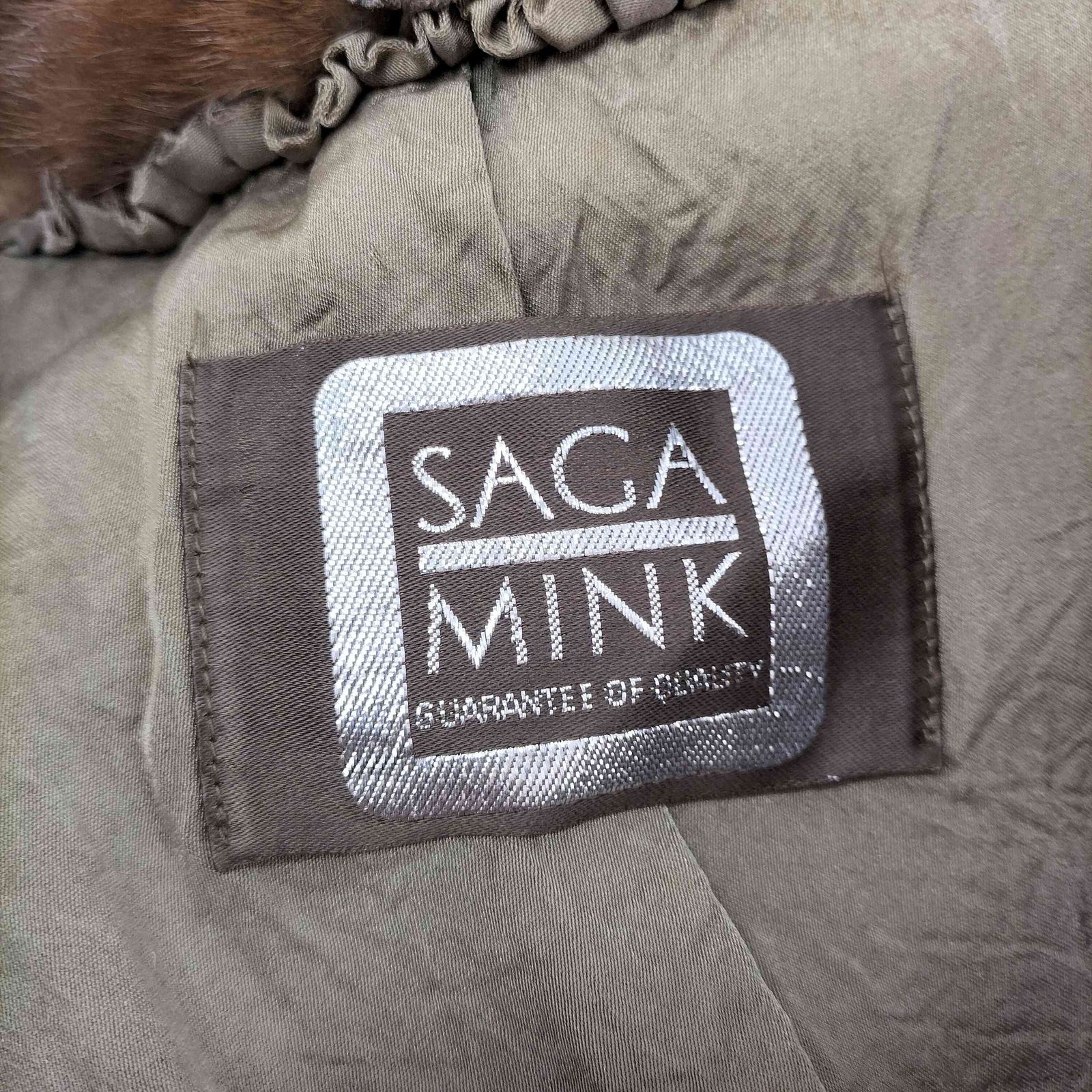 サガミンク SAGA MINK 銀サガ ミンクファーショールカラージャケット